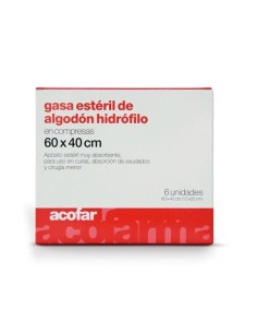 Gasa Acof Est 60/40 Cm 6 U