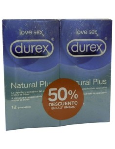 Durex Natural Plus Duplo 12uds