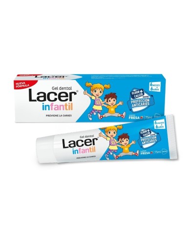 Lacer Gel Dental Infantil Fresa 75ml