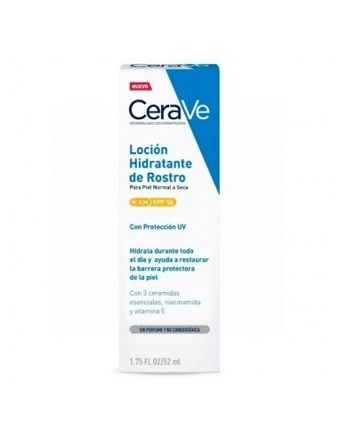 Cerave Loción Hidratante de Rostro SPF50