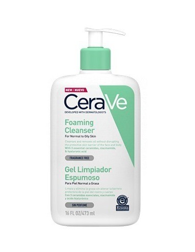 Cerave Gel Limpiador Espumoso 473 ml